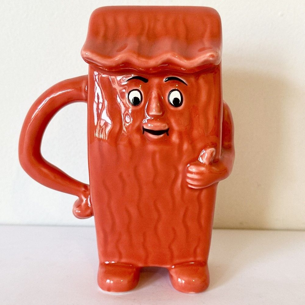 Vintage Actors Pharmaceuticals Muscle Mug 6in Promotion Ceramic Anthropomorphic
